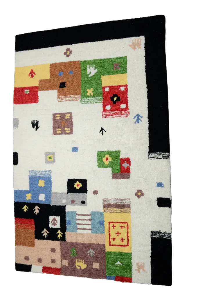 [SKU-TrbMos-9.12] Tribal Mosaic Wool Rug (9x12 ft)