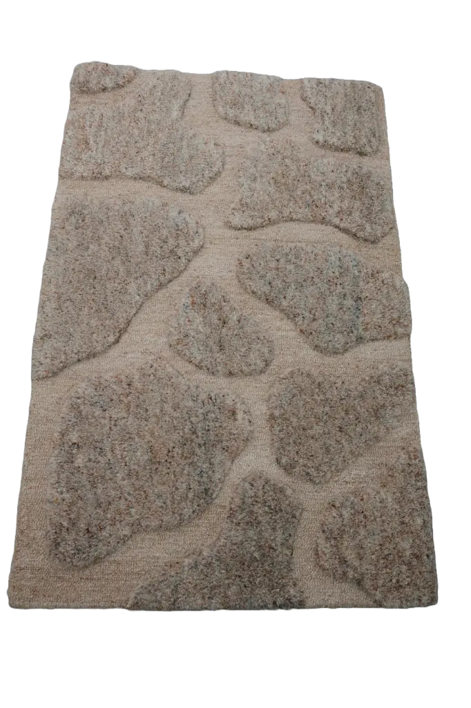 Stone Path Textured Wool Rug