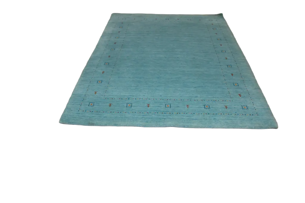 Azure Horizon Hand-Knotted Gabbeh Rug
