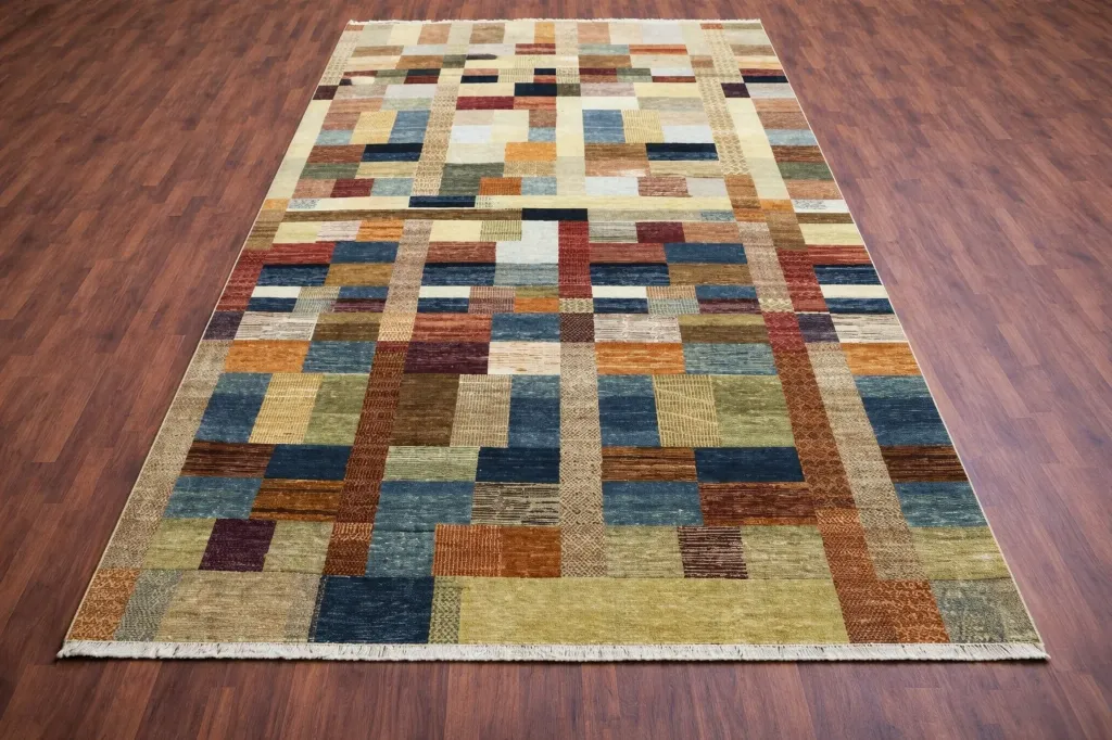 Mosaic Loom – Hand-Knotted Contemporary Patchwork Rug