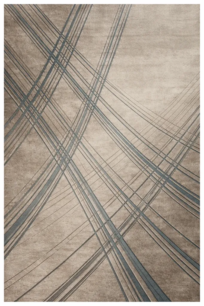 [WR-ALS-HT-WV-912] Aurelis Slate – Hand Tufted Wool & Viscose Abstract Rug (9x12 ft)