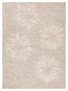 Bloomridge Taupe Hand Tufted Wool Rug Floral Carpet