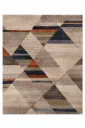 Nomad Terra Geometric Handmade Rug – Modern Wool Blend Luxury Carpet – Beige Brown Abstract Designer Rug