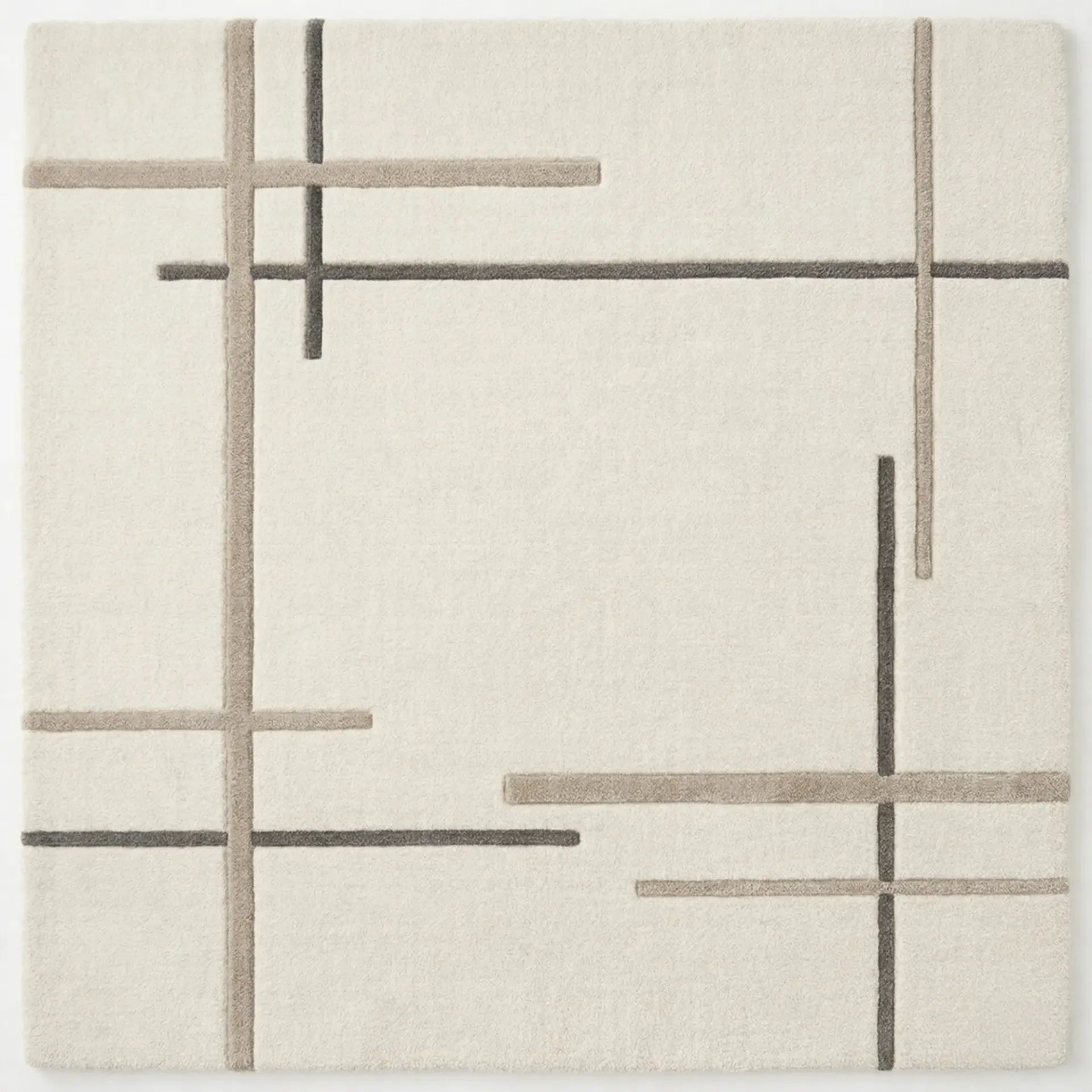 Linear Calm – Modern Geometric Hand Tufted Rug