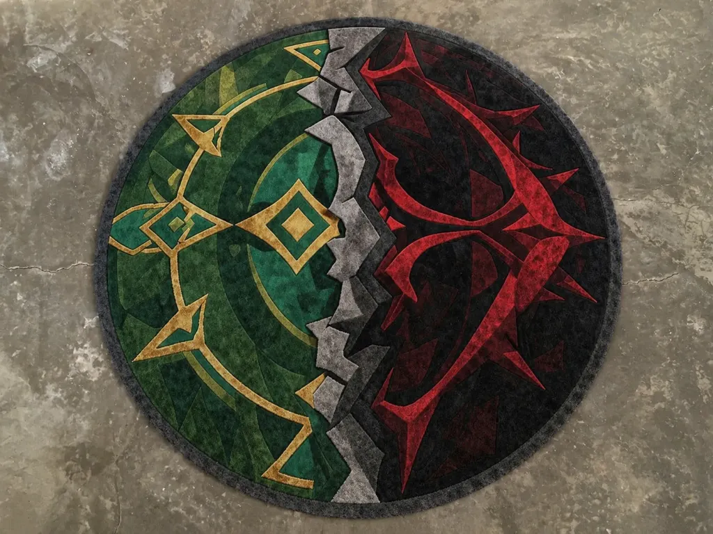 [AE-5D-SPY → 4 ft dia / Stain Protection Yes] Ancient Equilibrium (4 ft dia, Yes)